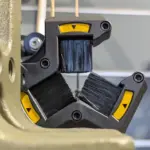 Bürsten-Pfeilauflage an einem Compoundbogen