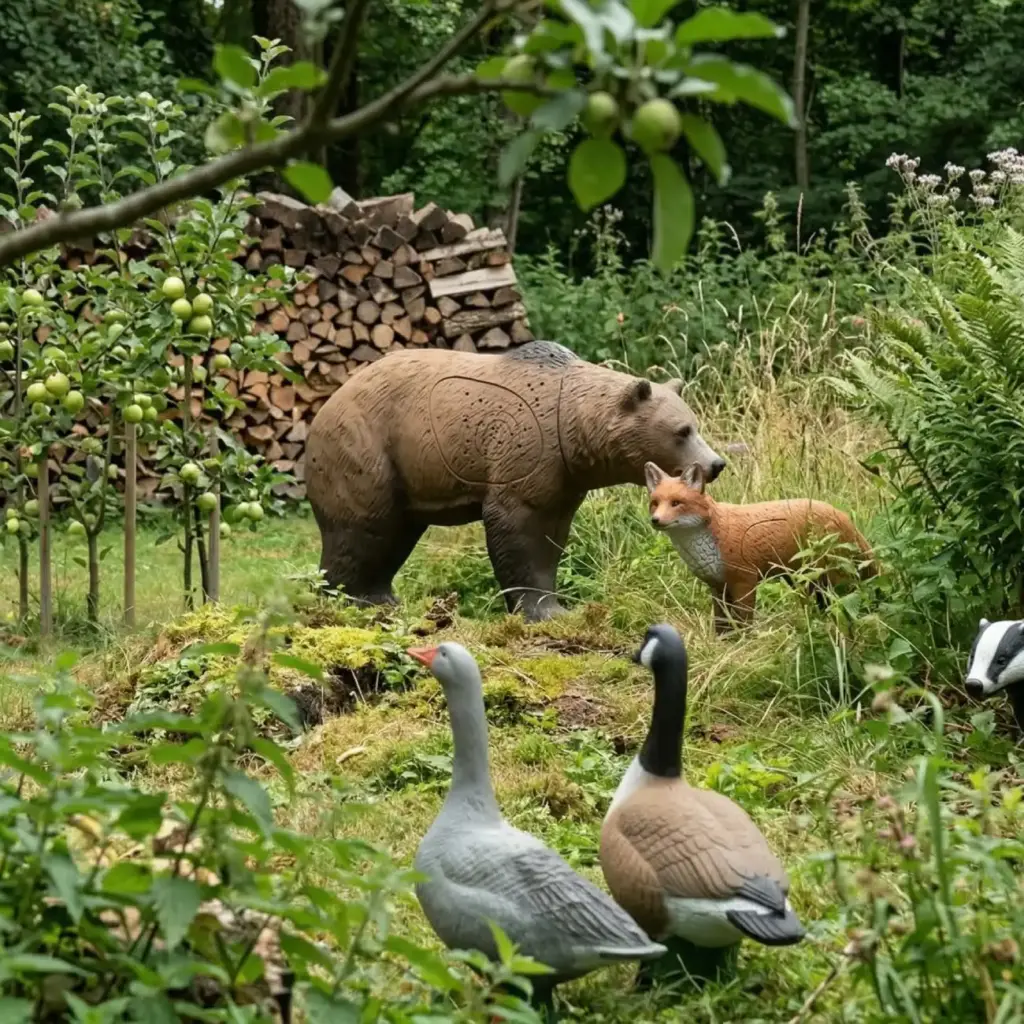 3D Ziele stehen auf einem 3D Parcours